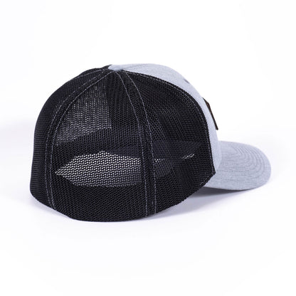 Badass Leather Patch Hat - Grey