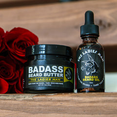 Badass Beard Care Grooming Kit, including Badass Beard Oil and Badass Beard Butter
