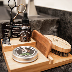 Badass Beard Care Loaded Caddy, the perfect solution for organizing all your beard care products