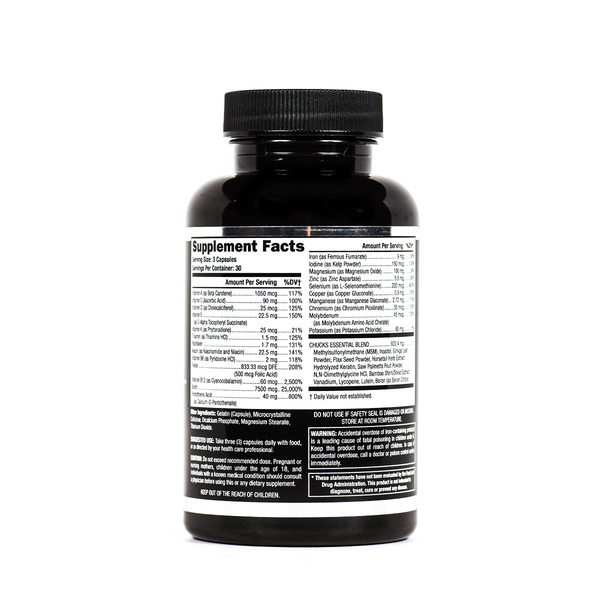 Chucks Essentials - The Bearded Mans Multivitamin V 3.0
